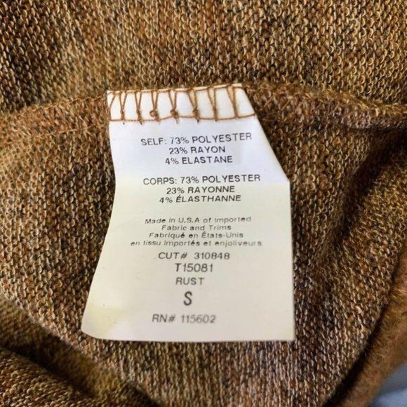 LUSH Brown Melange Long Sleeve Hooded Sweater - Picture 10 of 10